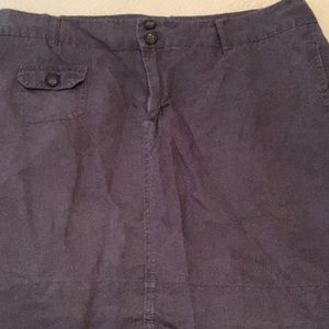 👠 3 for $15 - Blue linen skirt